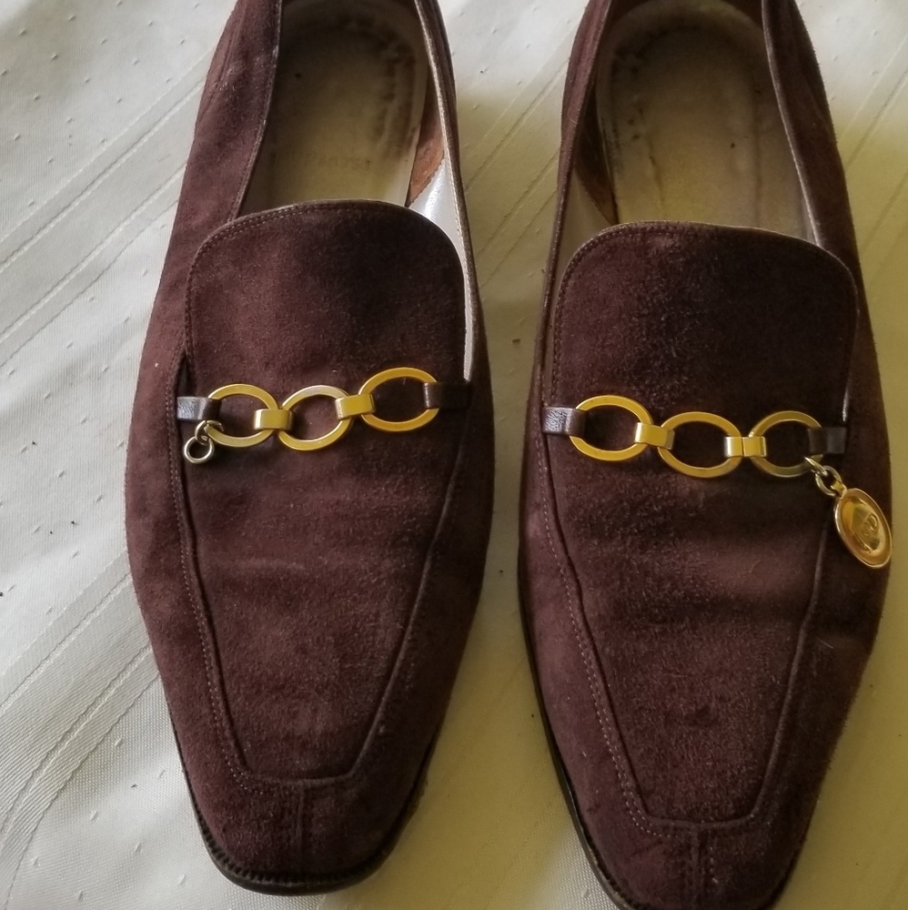 *PRE LOVED* Vintage Christian Dior Brwn Suede Flat